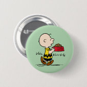 Erdnüsse | Charlie Brown mit Snoopy's Dish Button (Vorne & Hinten)