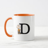 Erdnüsse | Charlie Brown Monogram D Tasse (Links)