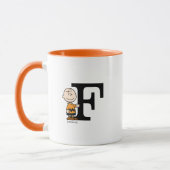 Erdnüsse | Charlie Brown Monogram F Tasse (Links)