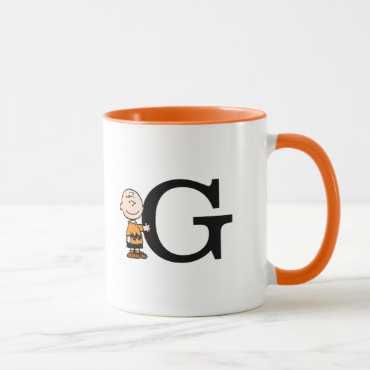 Erdnüsse | Charlie Brown Monogram G Tasse (Rechts)