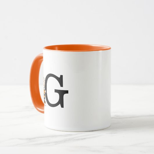 Erdnüsse | Charlie Brown Monogram G Tasse (Vorderseite Links)