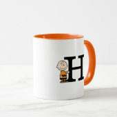 Erdnüsse | Charlie Brown Monogram H Tasse (VorderseiteRechts)