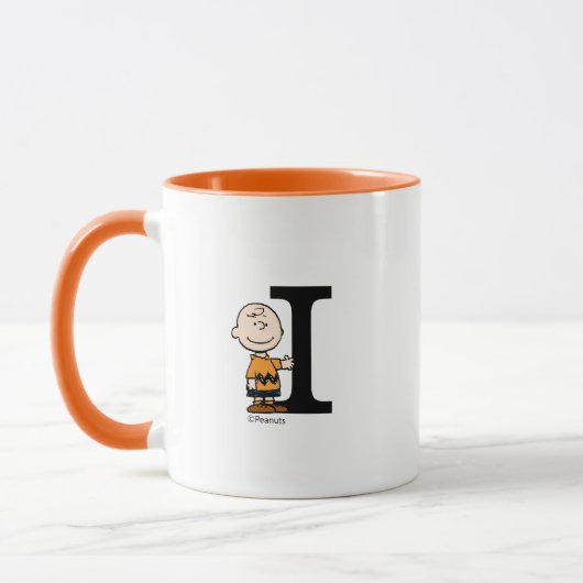 Erdnüsse | Charlie Brown Monogram I Tasse (Links)