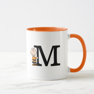 Erdnüsse   Charlie Brown Monogram M Tasse