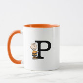 Erdnüsse | Charlie Brown Monogram P Tasse (Links)