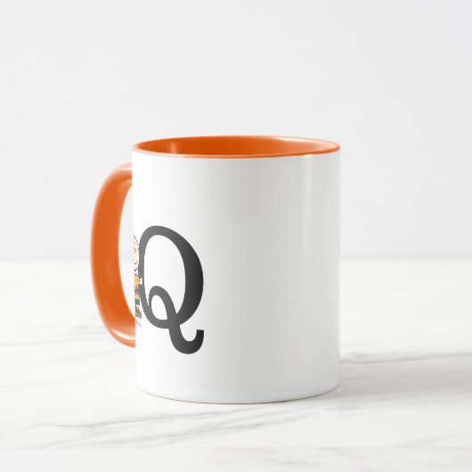 Erdnüsse | Charlie Brown Monogram Q Tasse (Vorderseite Links)