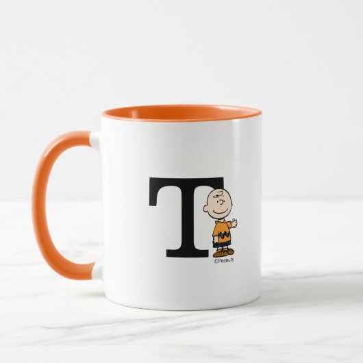 Erdnüsse | Charlie Brown Monogram T Tasse (Links)