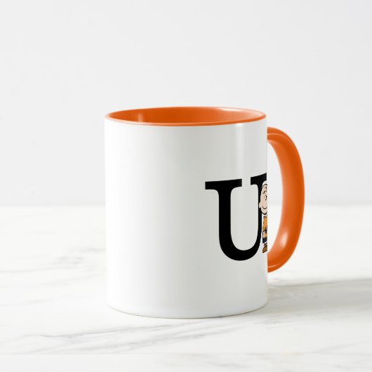 Erdnüsse | Charlie Brown Monogram U Tasse (VorderseiteRechts)