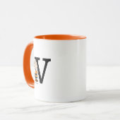 Erdnüsse | Charlie Brown Monogram V Tasse (Vorderseite Links)