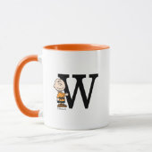 Erdnüsse | Charlie Brown Monogram W Tasse (Links)