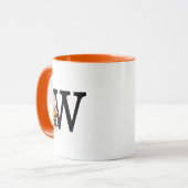 Erdnüsse | Charlie Brown Monogram W Tasse (Vorderseite Links)