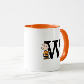 Erdnüsse | Charlie Brown Monogram W Tasse (VorderseiteRechts)