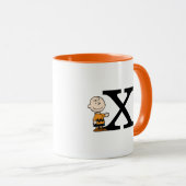 Erdnüsse | Charlie Brown Monogram X Tasse (VorderseiteRechts)