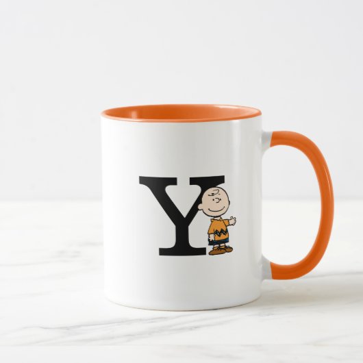 Erdnüsse | Charlie Brown Monogram Y Tasse (Rechts)