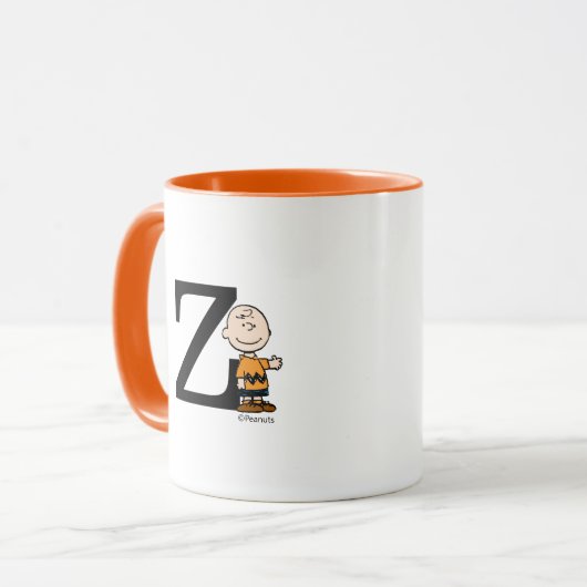 Erdnüsse | Charlie Brown Monogram Z Tasse (Vorderseite Links)