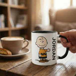 Erdnüsse   Charlie Brown   Name hinzufügen Tasse