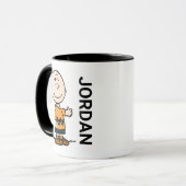 Erdnüsse | Charlie Brown | Name hinzufügen Tasse (Vorderseite Links)
