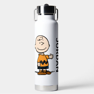 Erdnüsse Charlie Brown Name hinzufügen Trinkflasche