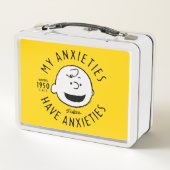 Erdnüsse | Charlie Brown Nervous seit 1950 Metall Brotdose (Rückseite)