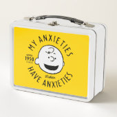 Erdnüsse | Charlie Brown Nervous seit 1950 Metall Brotdose (Vorderseite)