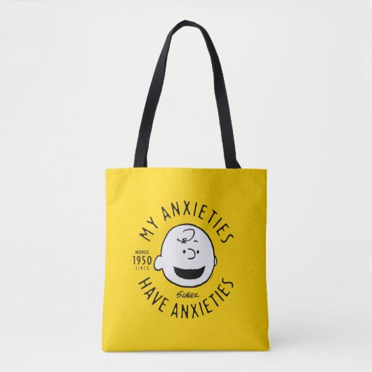 Erdnüsse | Charlie Brown Nervous seit 1950 Tasche (Vorderseite)