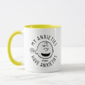 Erdnüsse | Charlie Brown Nervous seit 1950 Tasse (Links)