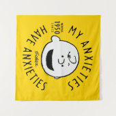 Erdnüsse | Charlie Brown Nervous seit 1950 Wandteppich (Vorderseite (Horizontal))