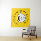 Erdnüsse | Charlie Brown Nervous seit 1950 Wandteppich (Beispiel (Horizontal))