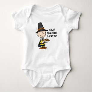 Erdnüsse   Charlie Brown Pilgrim Baby Strampler