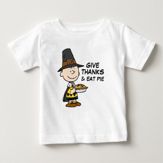 Erdnüsse | Charlie Brown Pilgrim Baby T-shirt (Vorderseite)
