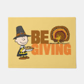 Erdnüsse | Charlie Brown Pilgrim Fußmatte (Vorderseite)