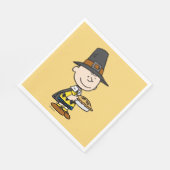 Erdnüsse | Charlie Brown Pilgrim Serviette (Ecke)