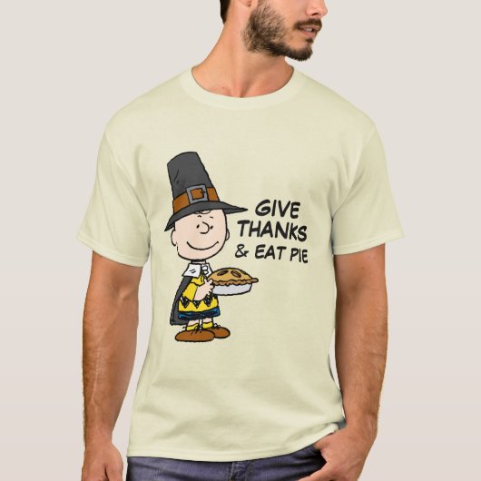 Erdnüsse | Charlie Brown Pilgrim T-Shirt (Vorderseite)