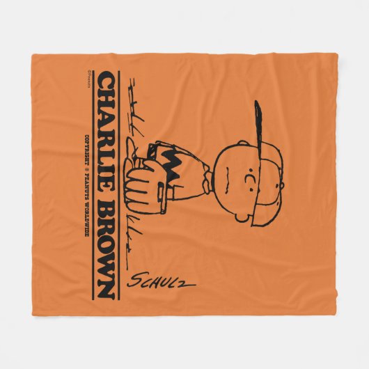 Erdnüsse | Charlie Brown Playing Ball Fleecedecke (Vorderseite (Horizontal))