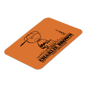 Erdnüsse | Charlie Brown Playing Ball Magnet (Linke Seite)