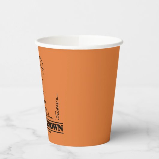 Erdnüsse | Charlie Brown Playing Ball Pappbecher (Links)