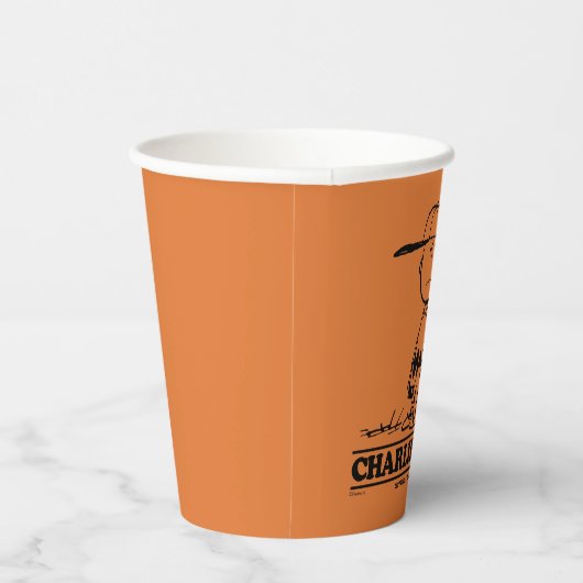 Erdnüsse | Charlie Brown Playing Ball Pappbecher (Rechts)