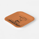 Erdnüsse | Charlie Brown Playing Ball Pappteller (Gewinkelt)