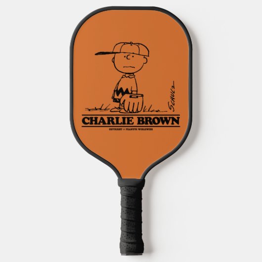 Erdnüsse | Charlie Brown Playing Ball Pickleball Schläger (Vorderseite)