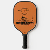 Erdnüsse | Charlie Brown Playing Ball Pickleball Schläger (Rückseite)