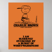 Erdnüsse | Charlie Brown Playing Ball Poster (Vorne)
