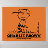 Erdnüsse | Charlie Brown Playing Ball Poster (Vorne)