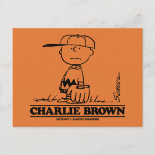 Erdnüsse   Charlie Brown Playing Ball Postkarte