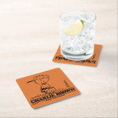 Erdnüsse | Charlie Brown Playing Ball Rechteckiger Pappuntersetzer (Vor Ort)