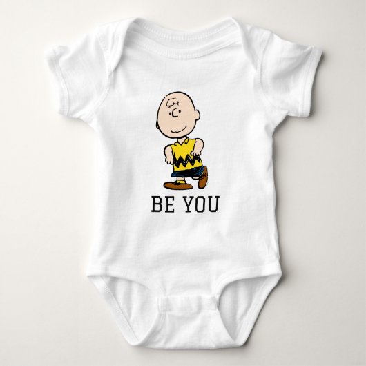 Erdnüsse | Charlie Brown Portrait Baby Strampler (Vorderseite)