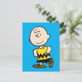 Erdnüsse | Charlie Brown Portrait Postkarte (Stehend Vorderseite)