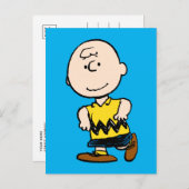 Erdnüsse | Charlie Brown Portrait Postkarte (Vorne/Hinten)