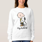 Erdnüsse | Charlie Brown & Snoopy Hug Sweatshirt (Vorderseite)