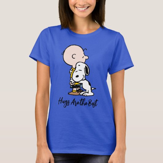 Erdnüsse | Charlie Brown & Snoopy Hug T-Shirt (Vorderseite)