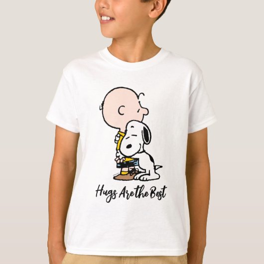 Erdnüsse | Charlie Brown & Snoopy Hug T-Shirt (Vorderseite)